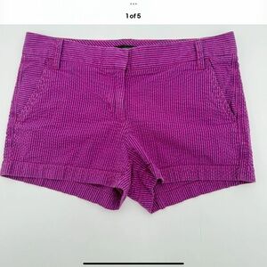 J. Crew Women's Purple Striped Shorts
6